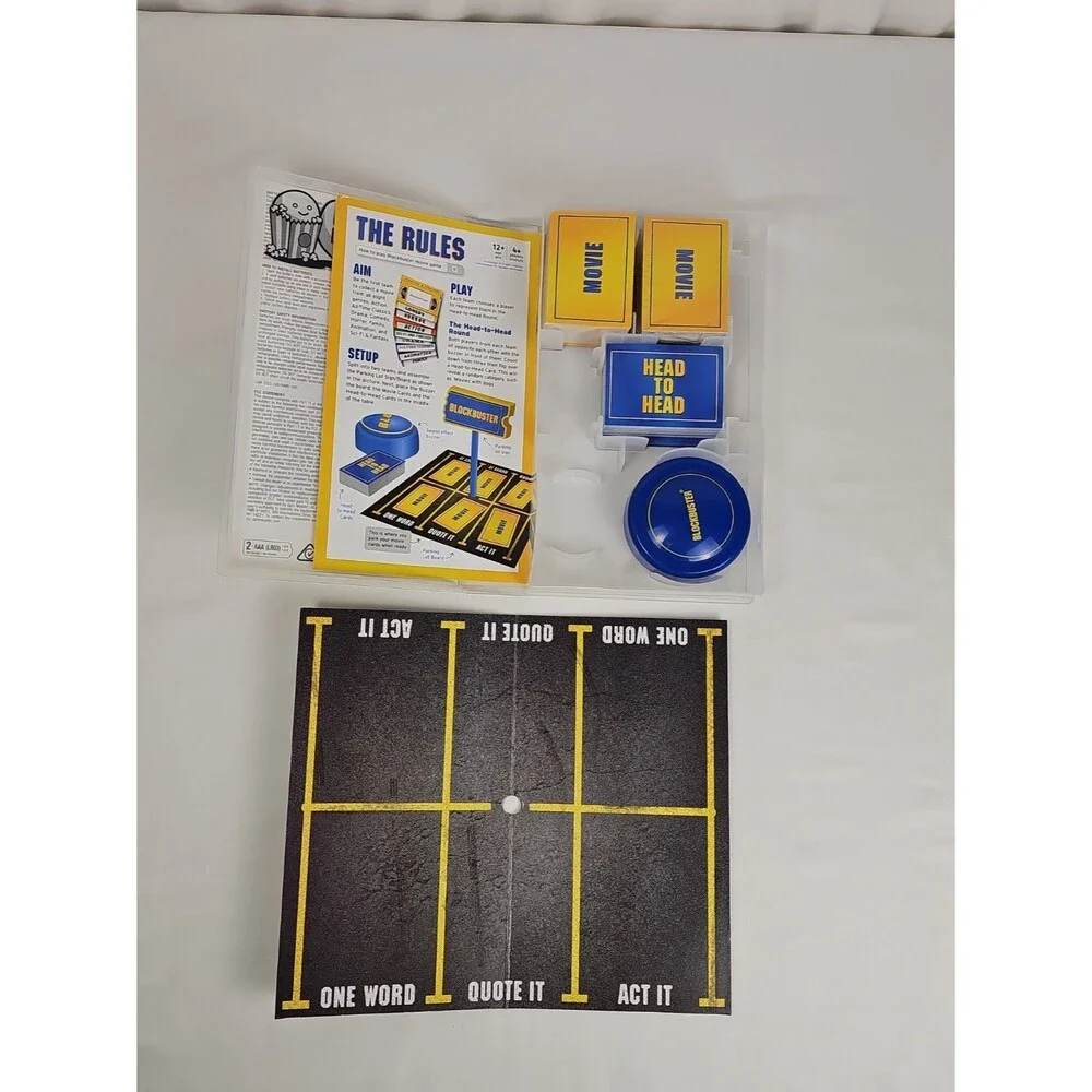 BLOCKBUSTER Party Board Game Movie Trivia Sealed New Big Potato Games 2018